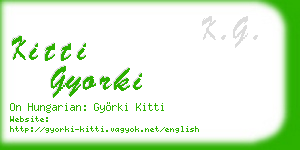 kitti gyorki business card